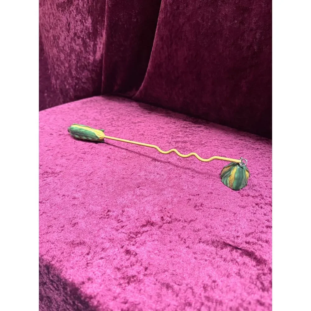 Vintage Home Decor Resin Candle Snuffer – Figural Corn Cob Kitsch Design